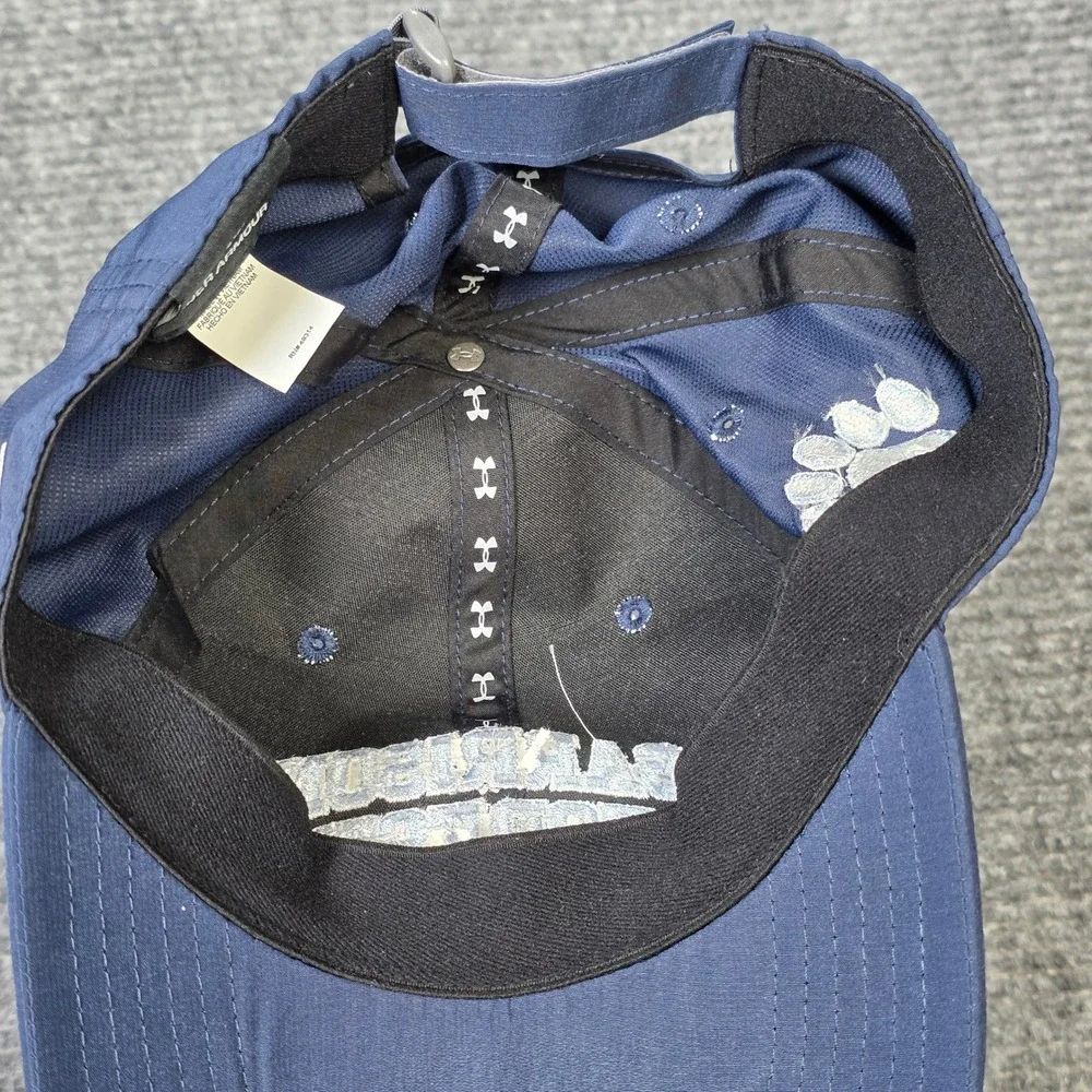 Under Armour Garrison Forest Adjustable‎ Hat Cap Men's OS Navy Blue UPF 50 NEW